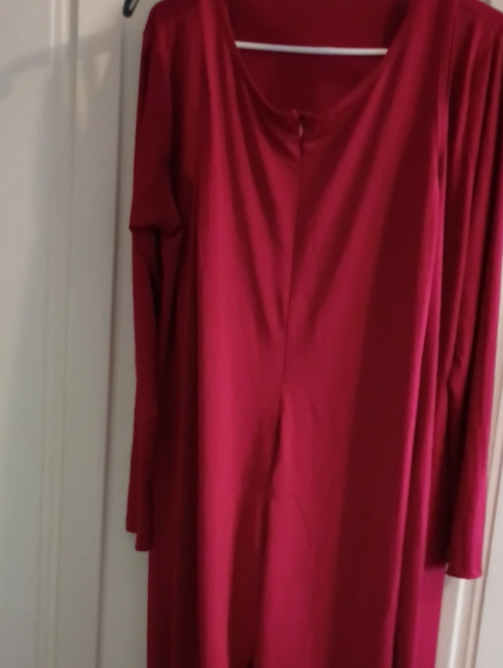 Fashion Nova Red Long Sleeve Jumpsuit